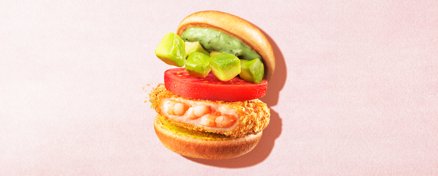 アボカド海老カツバーガー